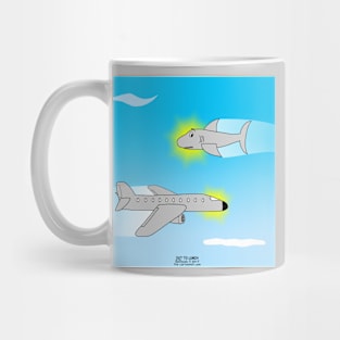 Plane and Shark Mug